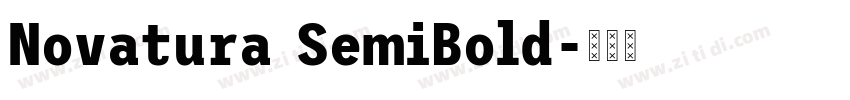 Novatura SemiBold字体转换
